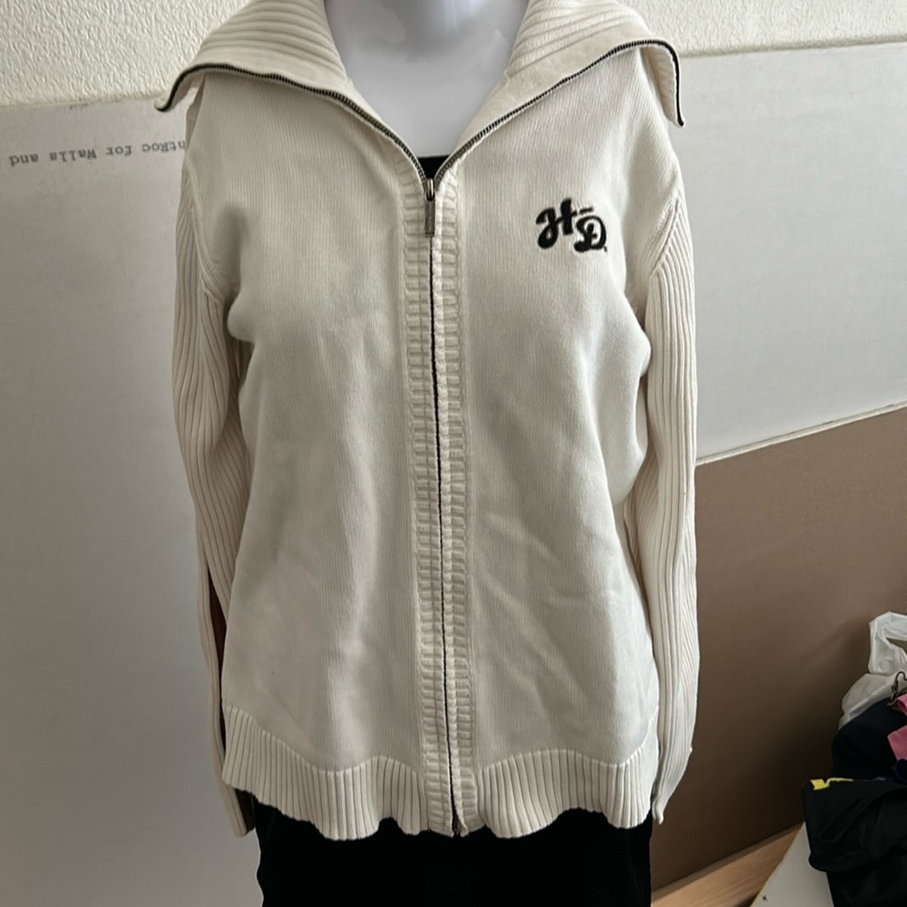 Harley Davidson zip up sweater